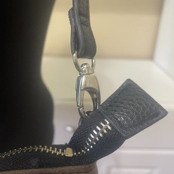 Jessica Simpson Shoulder /Crossbody /Wristlet- Black, Gray and Taupe Bag - Picture 5 of 14